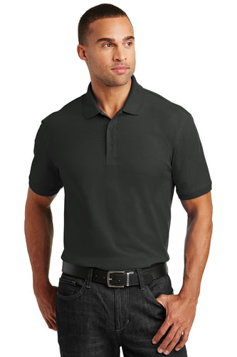 port authority deep black k100 corporate polo shirts with logo