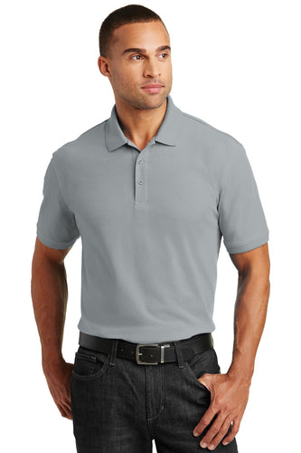 port authority gusty grey k100 corporate polo shirts with logo