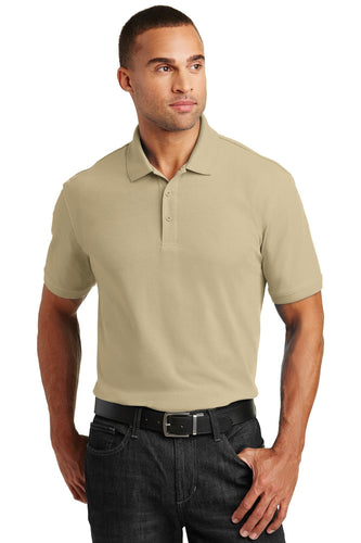 port authority wheat k100 polo work shirts with company logo