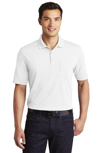 port authority white k110p custom team polo shirts