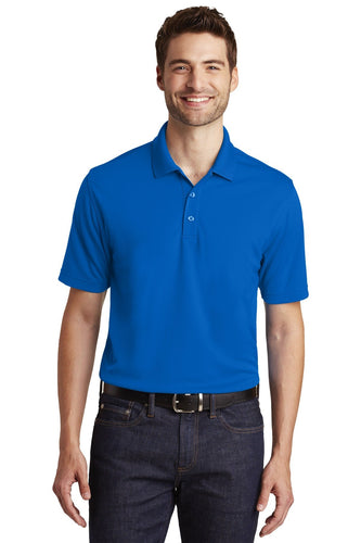 port authority true royal k110 polo shirts with custom logos