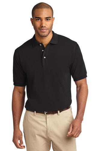 port authority black k420 polo shirts custom logo