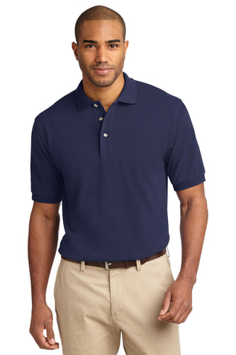 port authority navy k420 polo shirts with company logo