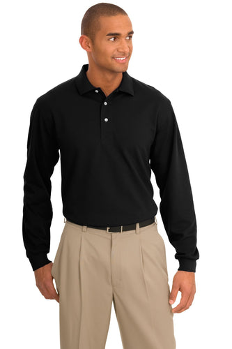 port authority jet black k455ls corporate logo polo shirts