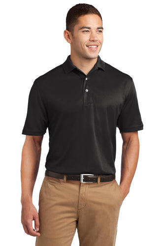 Sport-Tek Black K469 embroidered polo shirts custom