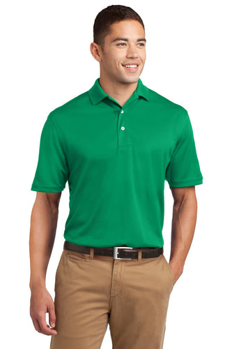 Sport-Tek Kelly Green K469 polo shirts with custom logo