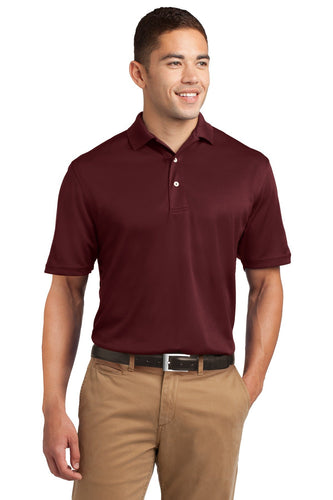 Sport-Tek Maroon K469 polo shirts with custom logo