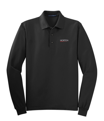 Port Authority Black K500LS order custom polo shirts