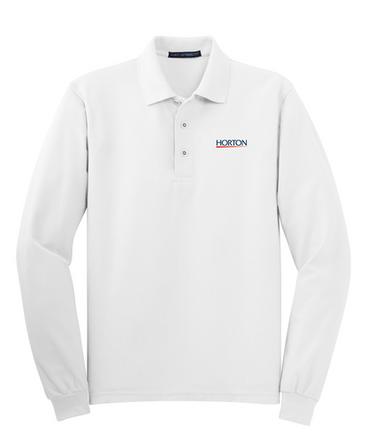Port Authority White K500LS order custom polo shirts