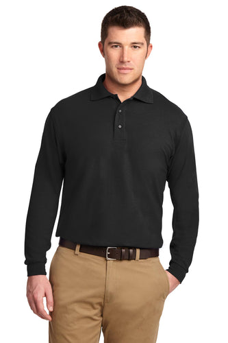 port authority black k500ls polo work shirts with company logo