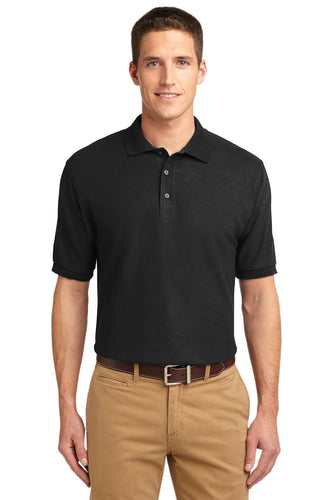 port authority black k500es embroidered polo shirts for business