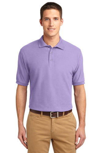 port authority bright lavender k500es embroidered polo shirts for business