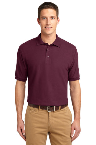 port authority burgundy k500es embroidered polo shirts for business