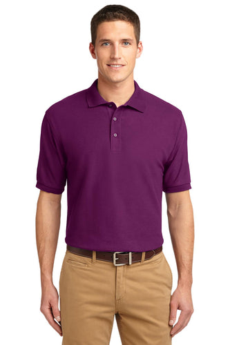 port authority deep berry k500es company polo shirts embroidered