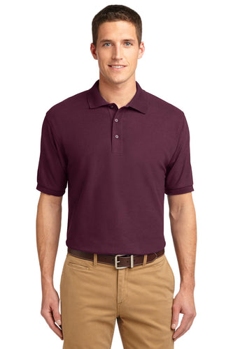 port authority maroon k500es custom work polo shirts