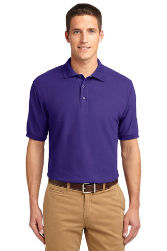 port authority purple k500es custom work polo shirts