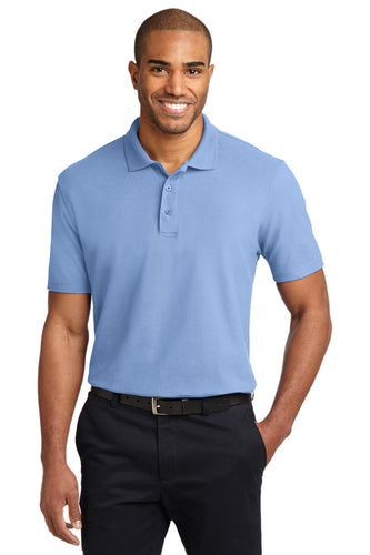 port authority light blue k510 custom team polo shirts