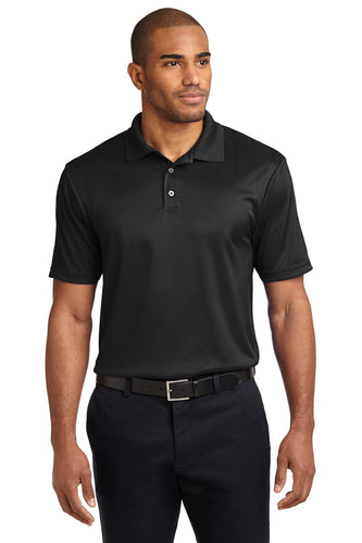 port authority black k528 work polo shirts with logo