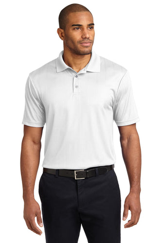 port authority white k528 work polo shirts with logo