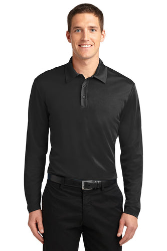 port authority black k540ls custom dry fit polo shirts