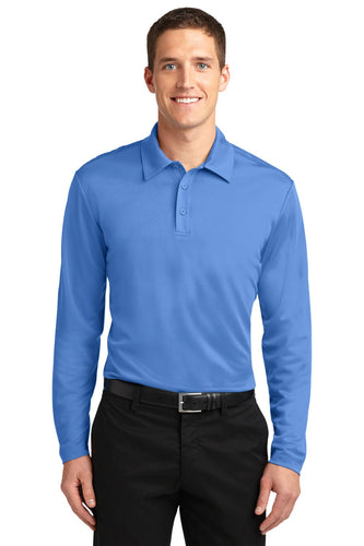 port authority carolina blue k540ls custom dry fit polo shirts