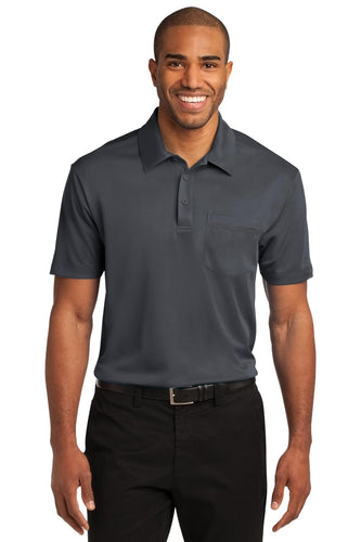 port authority steel grey k540p custom womens polo shirts