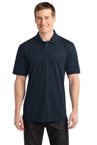 port authority dress blue navy k555 polo shirts with custom logos