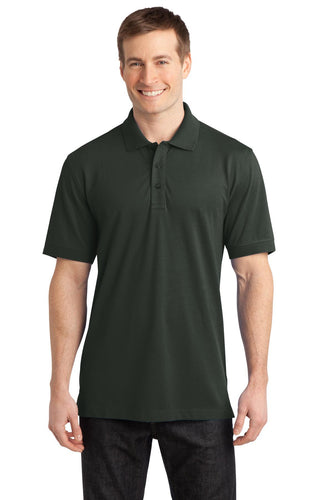 port authority grey smoke k555 polo shirts with custom logos
