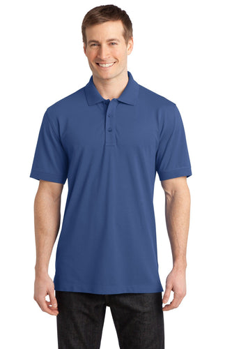 port authority moonlight blue k555 polo shirts with custom logos