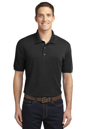 port authority black k567 embroidered work polo shirts
