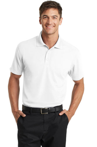 port authority white k572 custom made polo shirts with logo