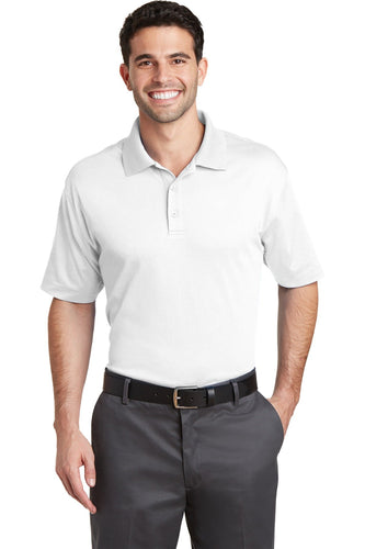 port authority white k573 corporate polo shirts with logo