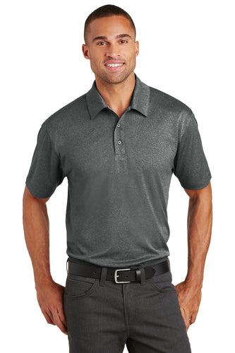 port authority charcoal heather k576 custom design polo shirts