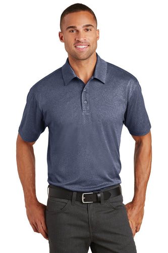 port authority true navy heather k576 custom design polo shirts