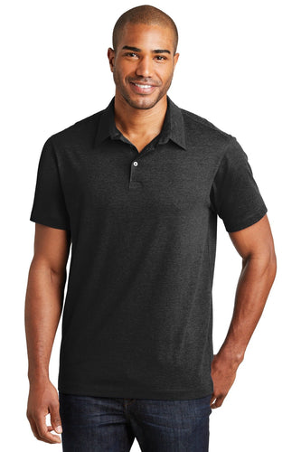 port authority black k577 work polos with logo
