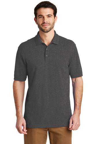 port authority charcoal heather k8000 custom polos for business