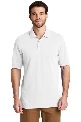port authority white k8000 polo shirts custom logo