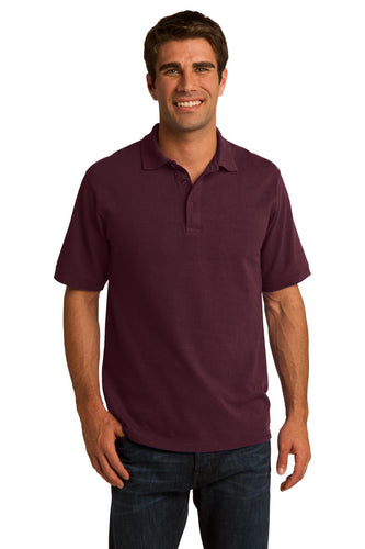 port & company athletic maroon kp155 custom logo polo shirts