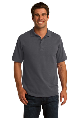 port & company charcoal kp155 custom logo polo shirts
