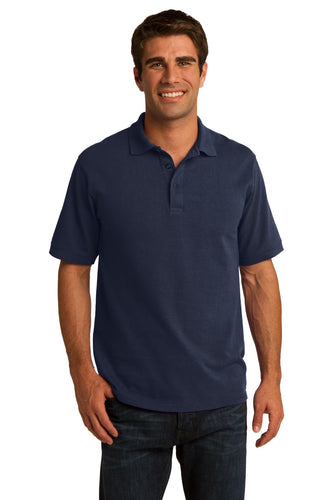 port & company deep navy kp155 custom logo polo shirts