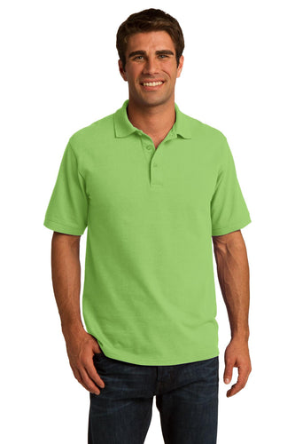 port & company lime kp155 custom logo polo shirts