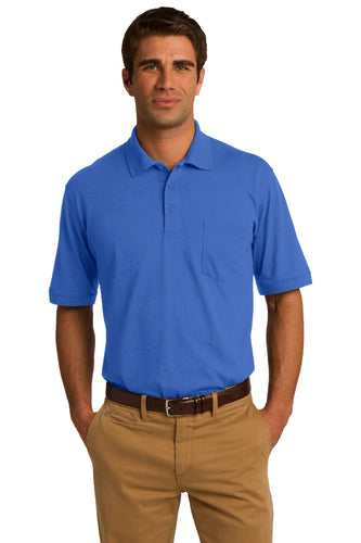port & company royal kp55p polo shirts with logos