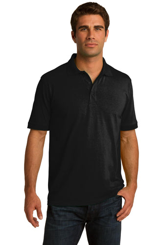 port & company jet black kp55 custom dri fit polo shirts