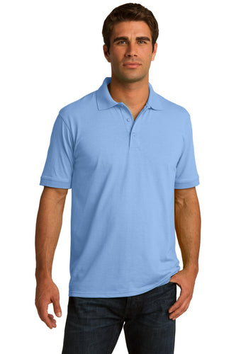 port & company light blue kp55 custom dri fit polo shirts