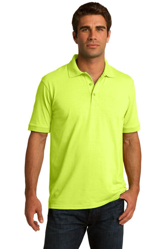 Port & Company Safety Green KP55T custom polo shirts online