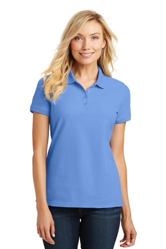port authority carolina blue l100 custom embroidery polo shirts