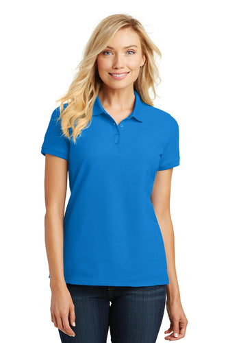 port authority coastal blue l100 custom embroidery polo shirts