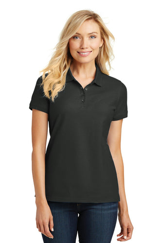 port authority deep black l100 custom embroidery polo shirts