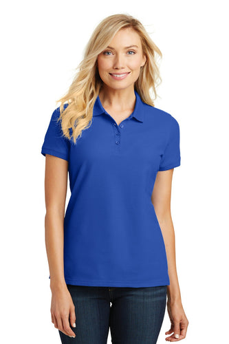 port authority true royal l100 business polos with logo