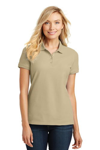 port authority wheat l100 business polos with logo